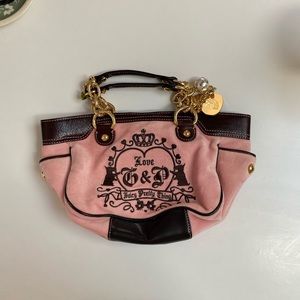 Juicy Couture Pink Velvet Handbag